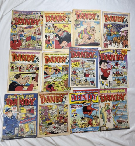 12x vintage dandy - comic, books