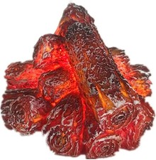 1 Piece Burning Charcoal LED Lamp Artificial LED Fireplace Realistic Log Wood