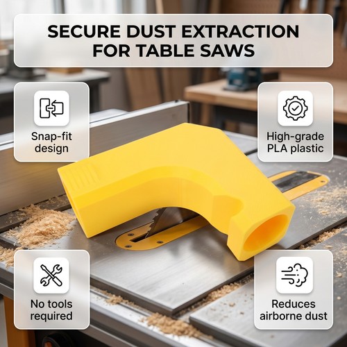 Table dust extraction adapter - extraction,