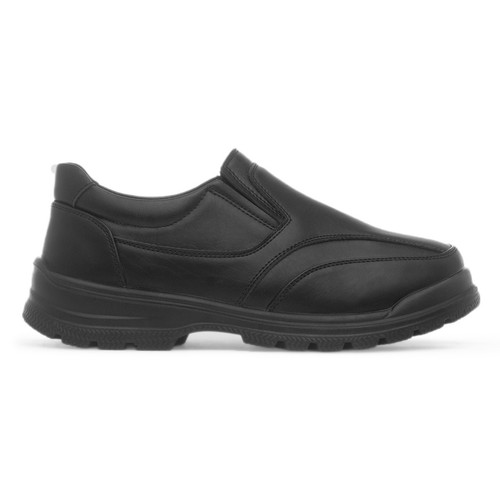 Boys black school shoes slip - shoes,