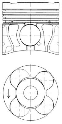 Piston kolbenschmidt 41655600 - piston,