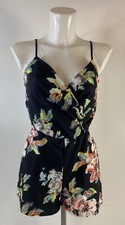 Ladies New Ex Boohoo Floral Print Playsuit Size 8-18