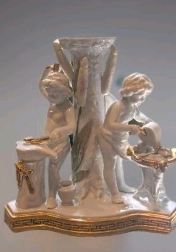 Moore bros porcelain cherub - porcelain,