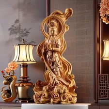 Guan Yin Buddha Statue Wood