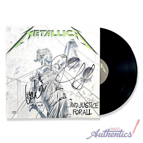 Metallica signed autographed - metallica,