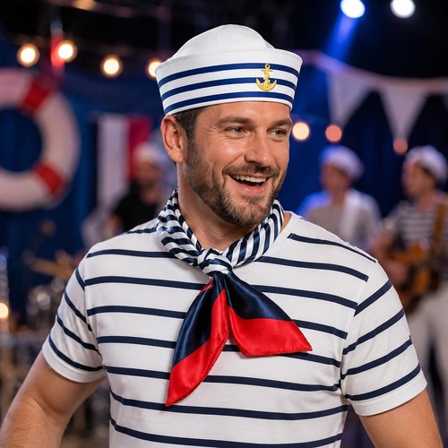 Sailor captain hat - hat, navy