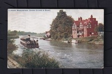 Printed Postcard Worcester, Grand Stand & Boat