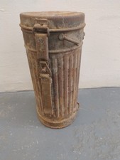 WW2 Original Military German Empty Metal Container-3. Signed!