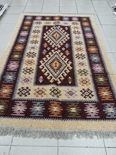 Turkish reversible kilim rug - reversible,
