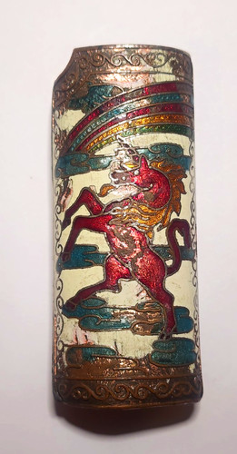 Vintage brass cloisonne - brass,