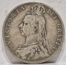 1891 Half Crown Queen Victoria