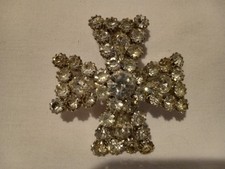 Gorgeous Silver Tone & Clear