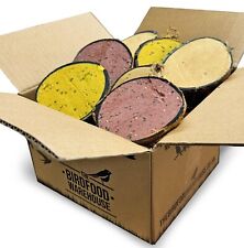 Mixed Flavour Suet Filled Coconut Halves 15pk | Wild Bird Hanging Fat Feeder