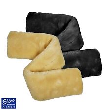 Faux Sheepskin Girth Sleeve by Elico   Black or Natural   Soft Feel, Comfortable