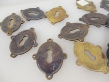 Vintage brass escutcheon - brass,