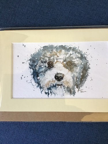 Original watercolour card - original,