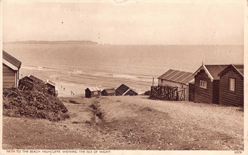 Postcard highcliffe path - highcliffe,