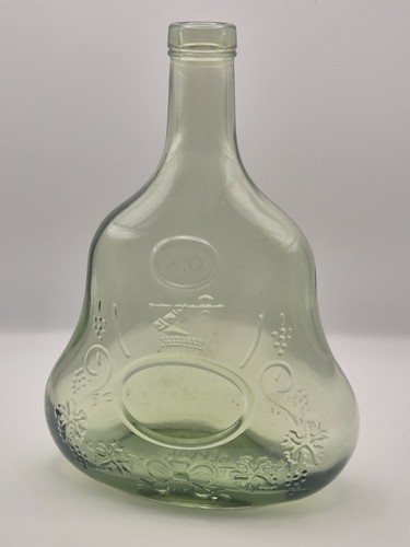Vintage green glass hennessy - green,
