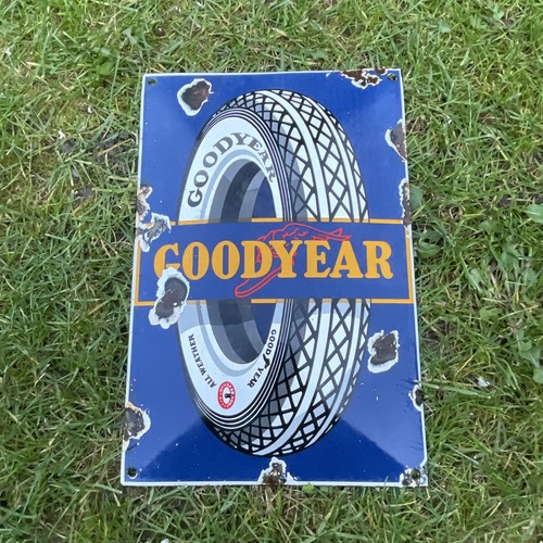 Convex enamel advertising sign - convex,