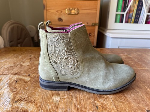 Moshulu green suede cowboy - green,
