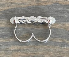 Stephen Webster Superstud Sterling Silver Cat's Eye Two Finger Ring Sz 6 / -6