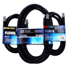 FLUVAL RIBBED HOSE HOSING FISH TANK PIPE EXTERNA FILTER WITH RUBBER CONNECTOR