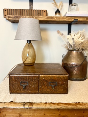 Antique oak filing - antique,