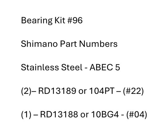 Bearing kit shimano - kit,