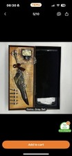 Calligraphy Feather Dip Pen Writing Set Stationery Quill Fountain Pen (Grey)