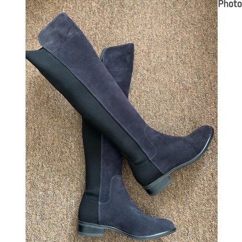 Clarks size navy suede - navy,