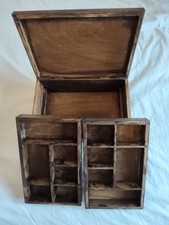 Wooden sewing box - sewing,