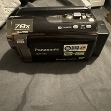 Panasonic SDR-H85 Handheld 80GB HDD Camcorder Black Tested 