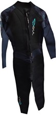 GUL Full Length Wetsuit Black Print Neoprene Polyester Size 14