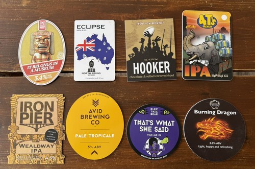 Various cask ale - cask, pump
