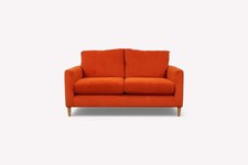 Bailey II Small 2 Seater Sofa, Plush Velvet Paprika