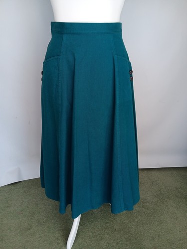 Teal heavy cotton - , skirt,