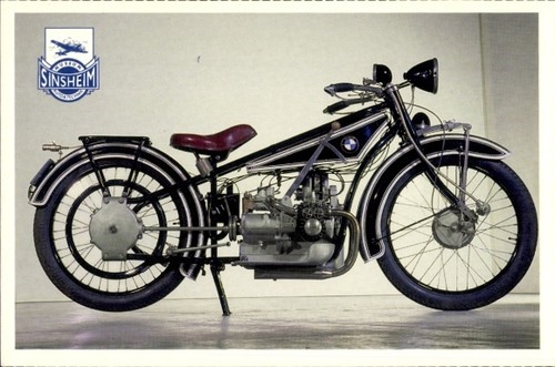 Postcard motorcycle bmw r32 - motorcycle,
