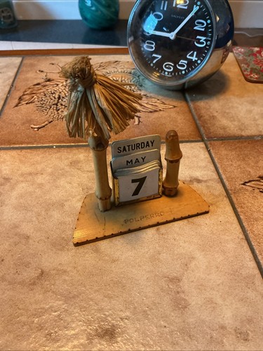 Vintage desk calendar plastic - desk,