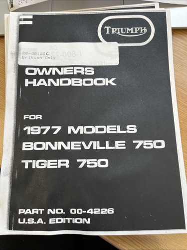 Triumph bonneville tiger 750 - bonneville,