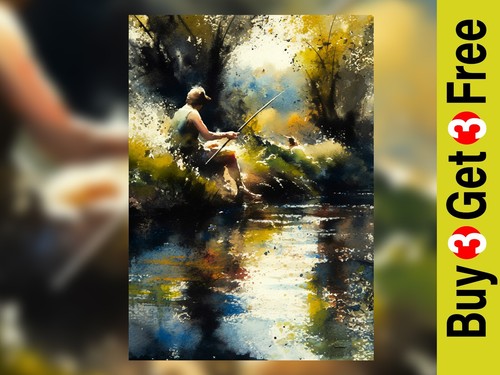 Fisherman the river - fisherman, by