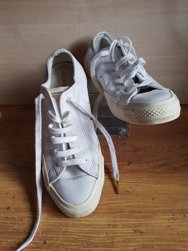 Converse leather white with - converse,