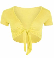 Women Short Sleeve Tie Up