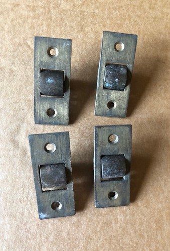 Antique brass castors - antique,  set