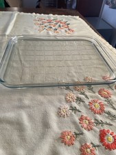 Vintage Pyrex England 12.75”x 10.25” Clear Baking Dish/Cookie Sheet