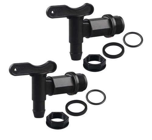 Pair water butt tap - water,
