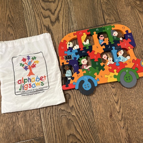 Alphabet jigsaws large bus - jigsaws,