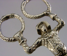 RARE STERLING SILVER HARLEQUIN
