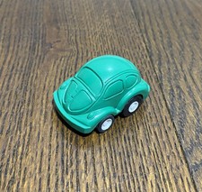 Volkswagen Beetle - VW Bug -Vintage Green Friction Powered Small 2" Toy Car 5cm