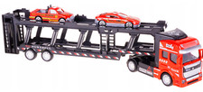 1 Truck/Lorry Transporter (32 cm) + 2 cars Model Diecast Moving Parts Dromader