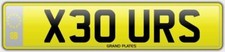 OUR X3 BMW NUMBER PLATE X30